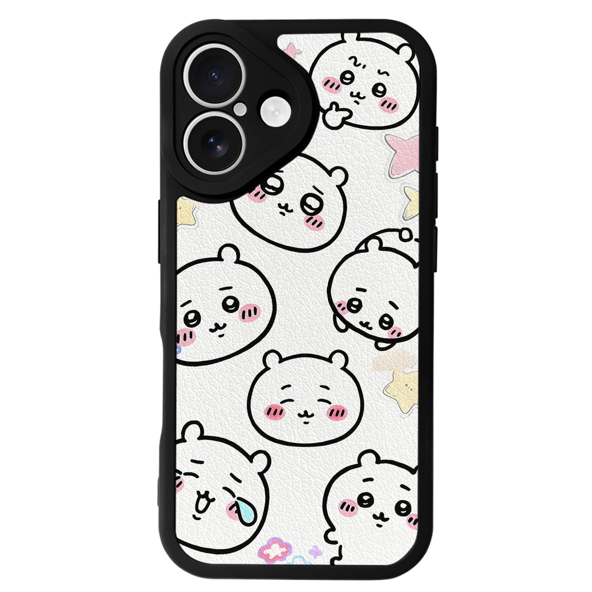 （画像用） ちいかわ Chii-kawa 【iPhone 16シリーズ対応】シリコンスマホケース（レザー調） 材質：シリコン